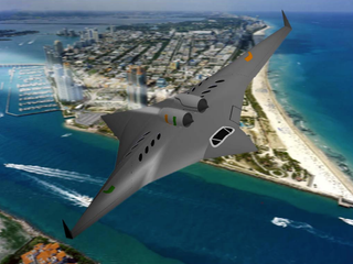 Illustration for article titled This Ninja Star-Shaped Jet Flies Sideways At Supersonic Speeds